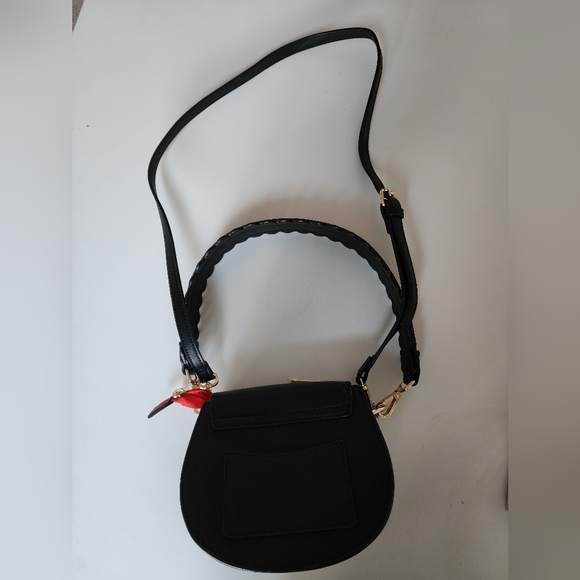 Alessia Massimo Saddle Bag in Black,  Gray and Red - Picture 2 of 6